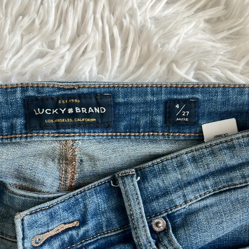 Lucky Brand Ava Skinny Distressed Jeans - Picture 2 of 7